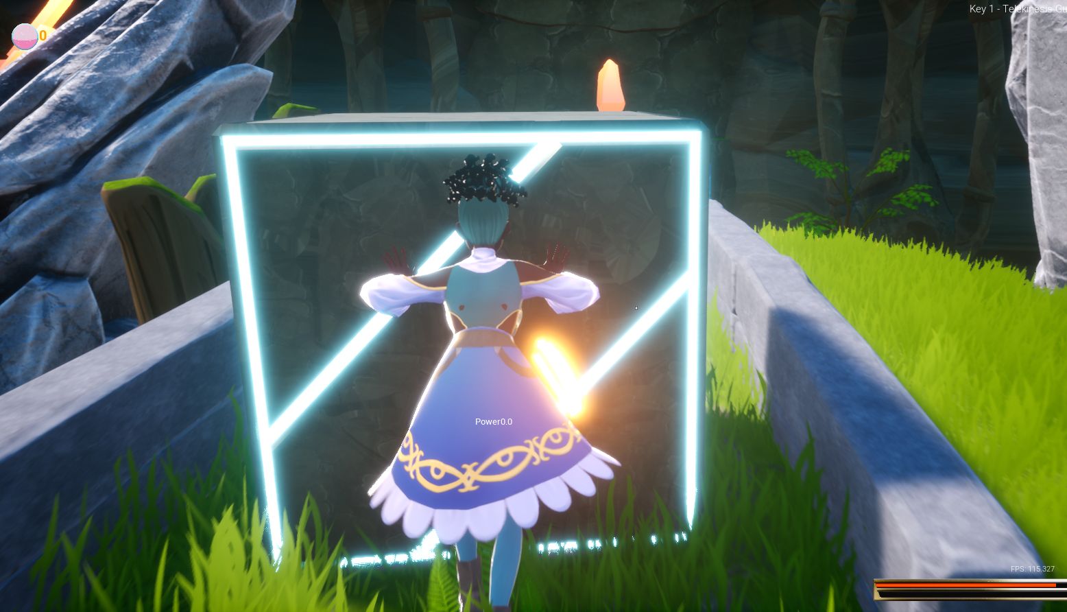 Mawulisa gameplay in a glowing forest
